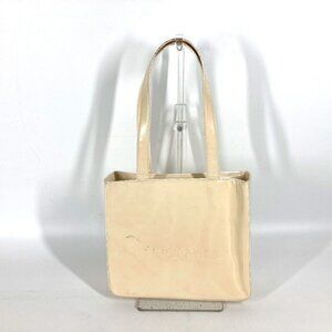 CHANEL logo Bag Shoulder Bag Tote Bag Shoulder Bag Patent Leather IvoryBased